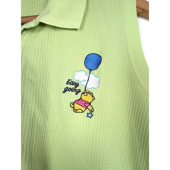Vintage 90s Disney Sleeveless Polo Women's Size 2X Winnie the Pooh Embroidered - Picture 4 of 8